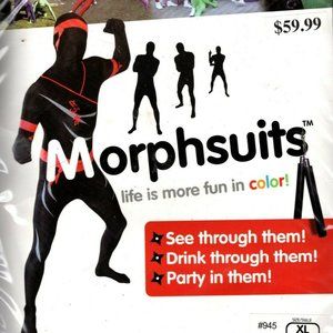Morphsuits Men's Premium US New, Ninja Halloween Costume XLarge